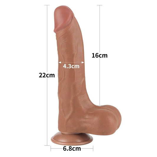 Çift Katmanlı 16cm Gerçekçi Dildo