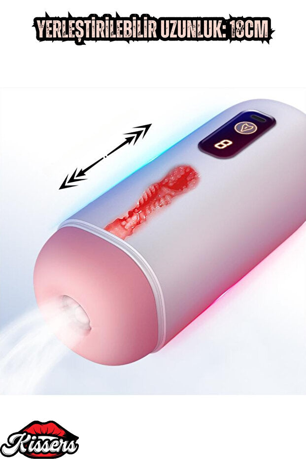 Harekete Duyarlı, Sesli Titreşimli Ultra Gerçekçi Otomatik Mastürbatör