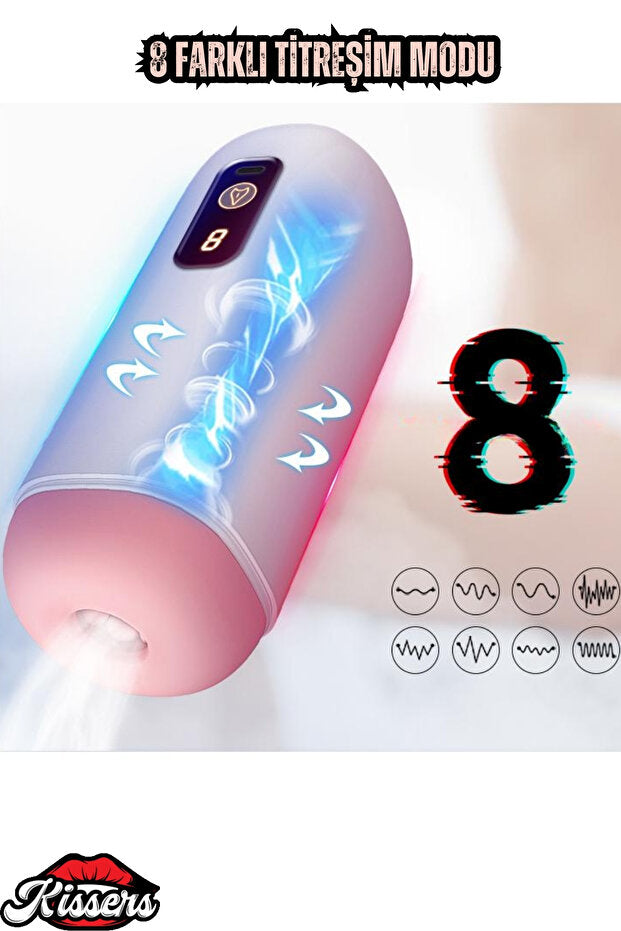 Harekete Duyarlı, Sesli Titreşimli Ultra Gerçekçi Otomatik Mastürbatör