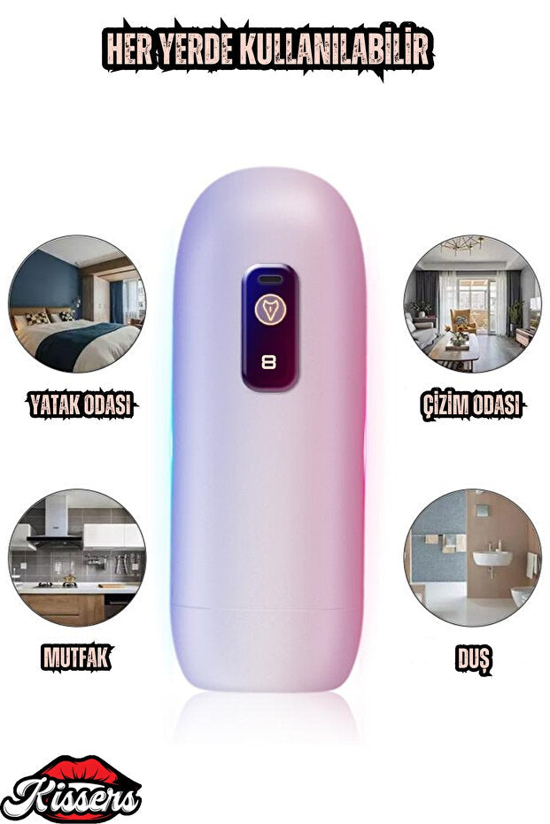 Harekete Duyarlı, Sesli Titreşimli Ultra Gerçekçi Otomatik Mastürbatör