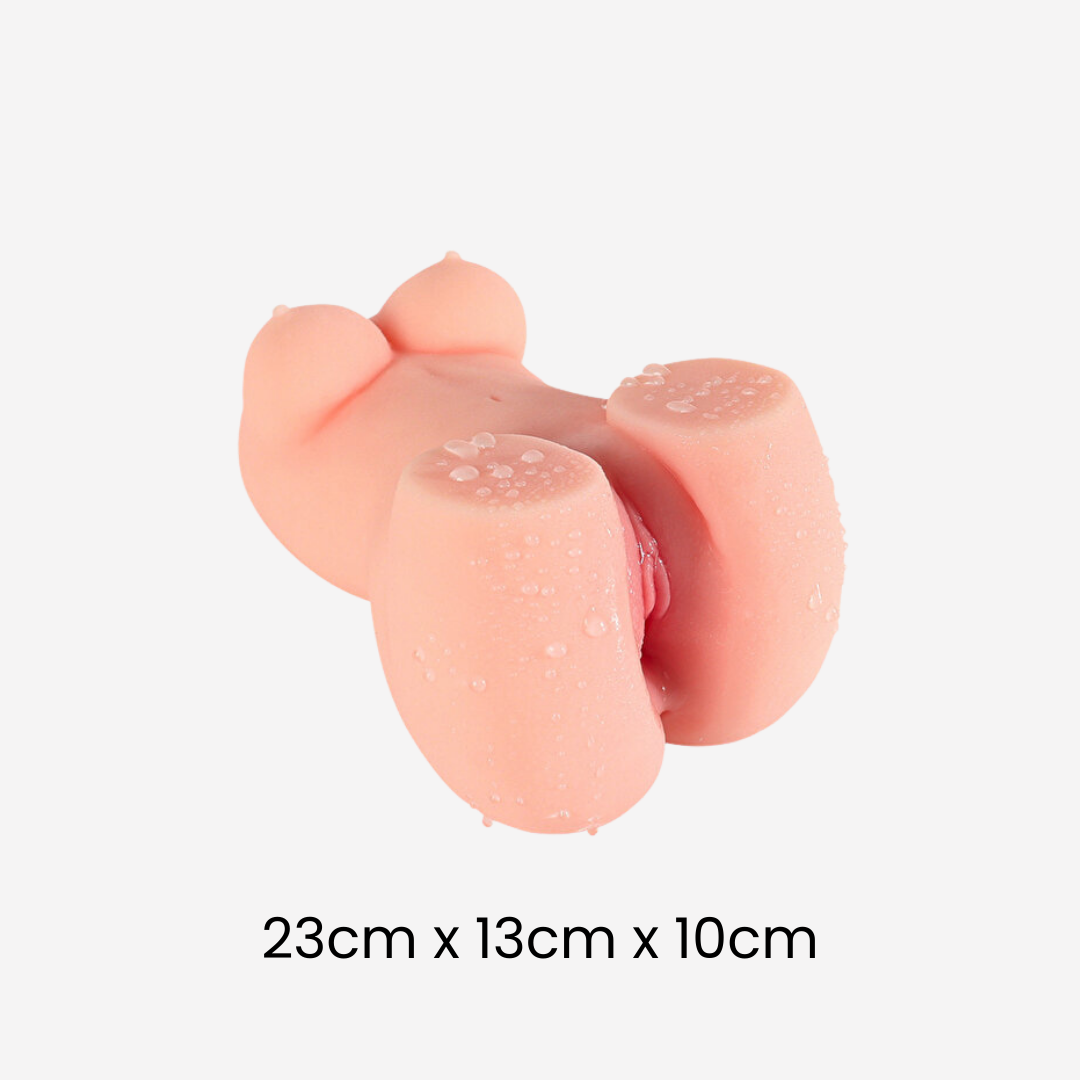 2 Girişli Mastürbatör, Anal Vajinal Şarjlı 10 Titreşim Modu ve Saklama Çantası