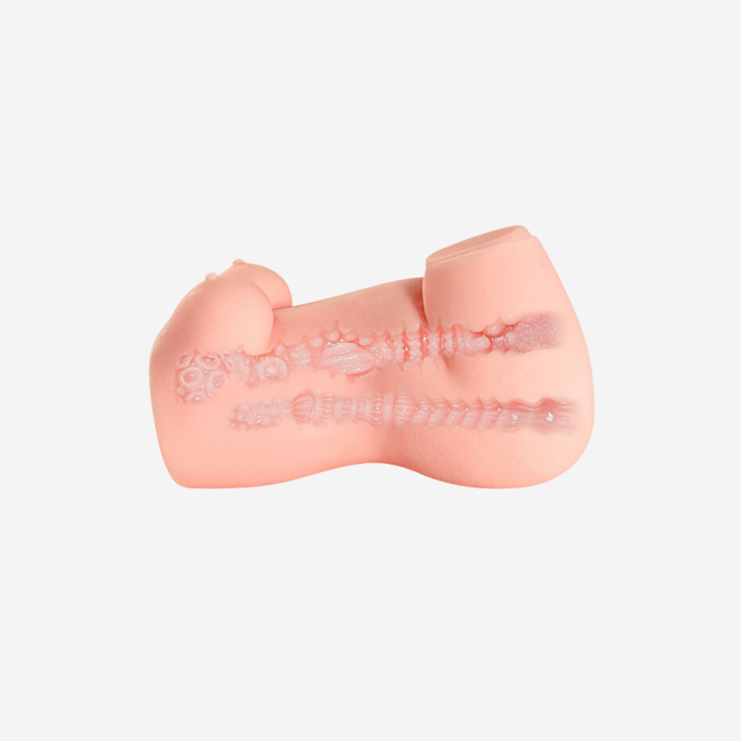 2 Girişli Mastürbatör, Anal Vajinal Şarjlı 10 Titreşim Modu ve Saklama Çantası