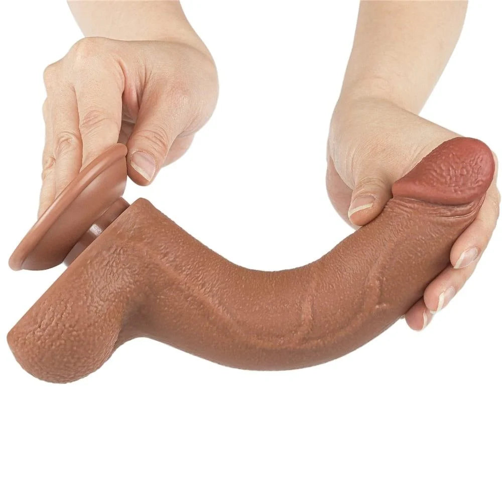 Çift Katmanlı 17cm Gerçekçi Dildo